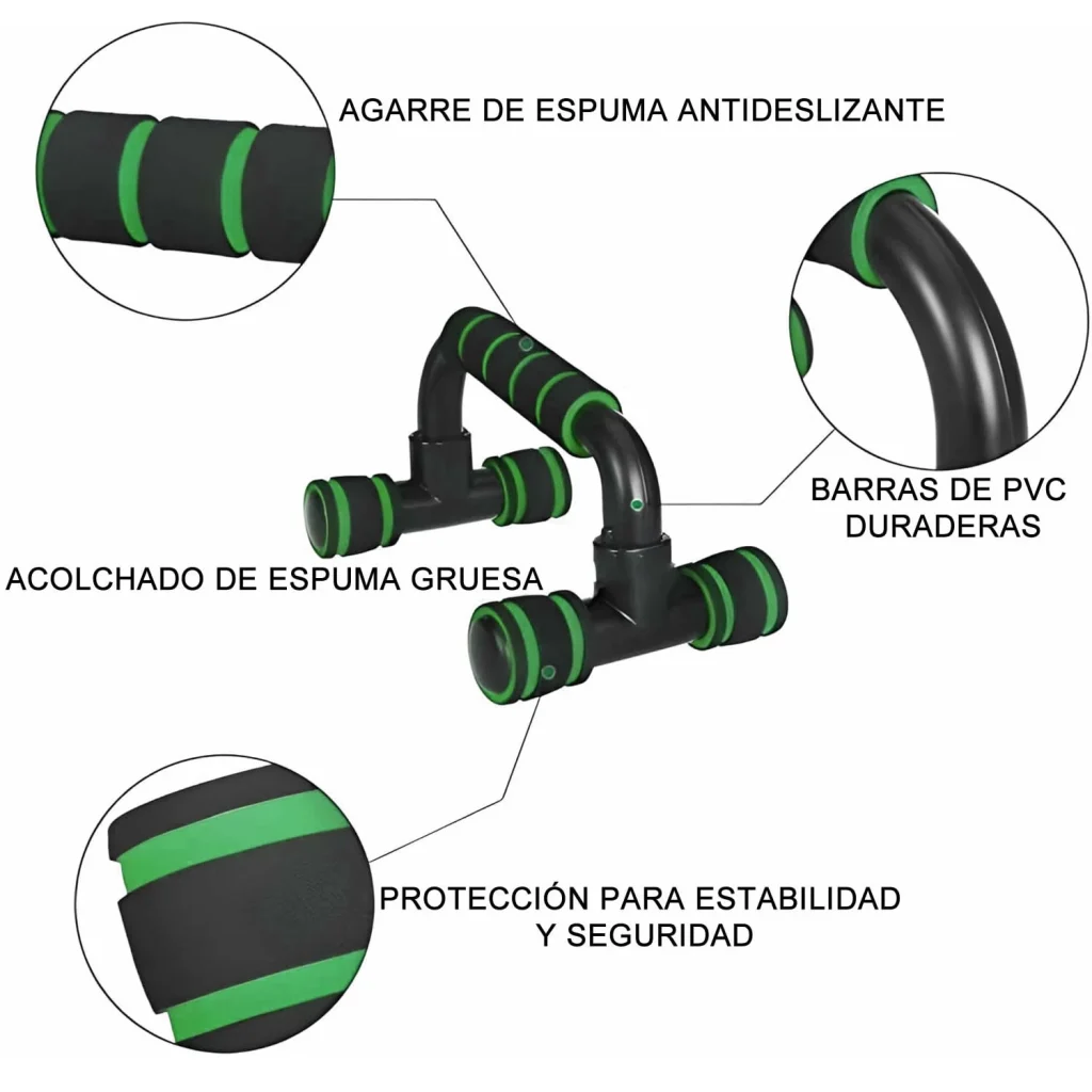 Soporte Flexiones De Pecho Push Up Barra Lagartijas Gimnasio