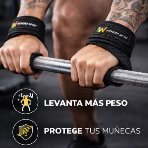Correas Levantamiento Pesas Muñeca Vendas Straps Crossfit