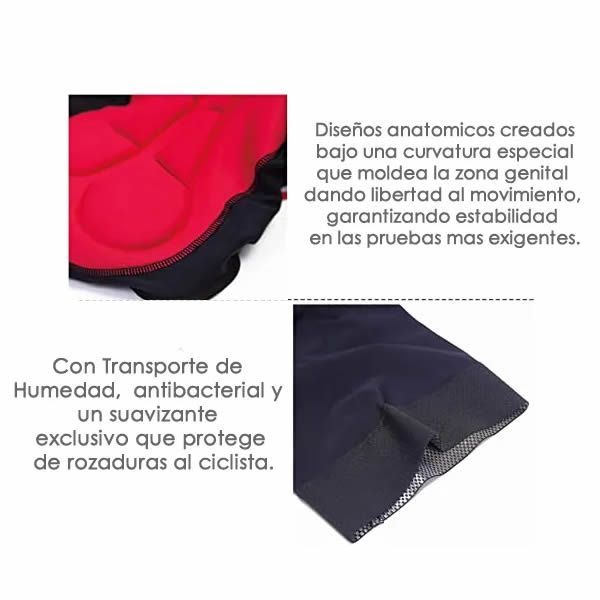 Pantaloneta Badana Ciclismo Short Gel Lycra Mujer Bicicleta