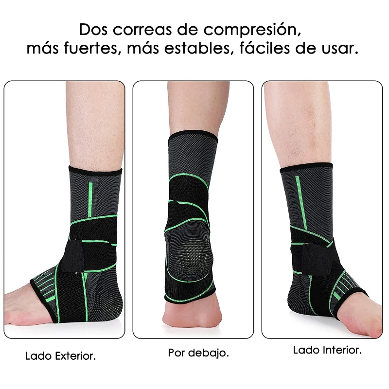 Venda Tobillera Deportiva Compresión Doble Soporte Lesión