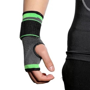 Muñequera Deportiva Compresion Banda Ajustable Soporte Mano