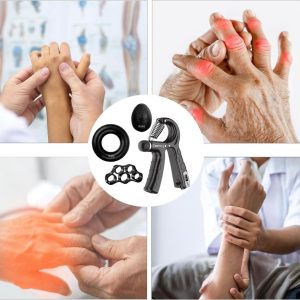 Tensor Mano Hand Grip Kit X 5 Ejercitadores 5/60 Kg Terapia