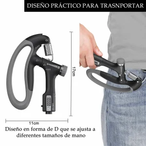 Tensor Hand Grip 10/100 Kg Contador Ejercitador Mano Terapia