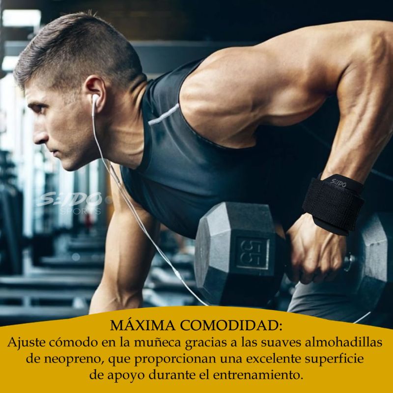 Vendas Straps X 2 Correas Levantamiento Pesas Crossfit Gym
