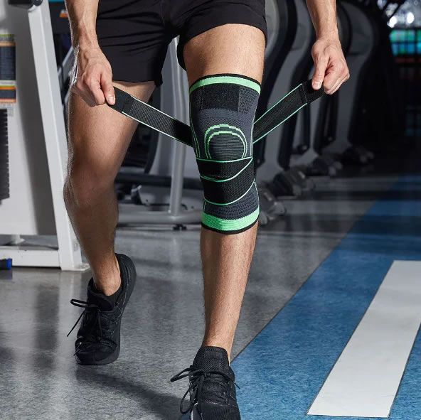 Rodilleras Deportivas Compresion Miyagi X 2 Banda Protectora Gym