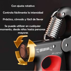 Hand Grip Tensor 5/100 Kg Contador Entrenador Mano Terapia