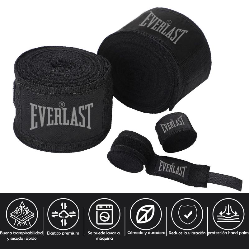 Par Vendas Boxeo Everlast Artes Marciales Envoltura Mano