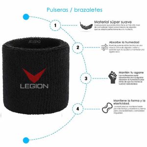 Set de Balaca y Muñequeras para Sudor - Kit de Entrenamiento Fitness Gym