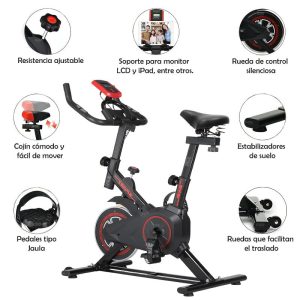Bicicleta Spinning Monitor Frecuencia Cardiaca Estatica