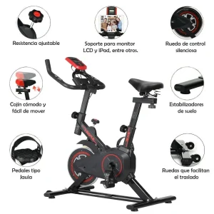 Bicicleta Spinning Monitor Frecuencia Cardiaca Estatica
