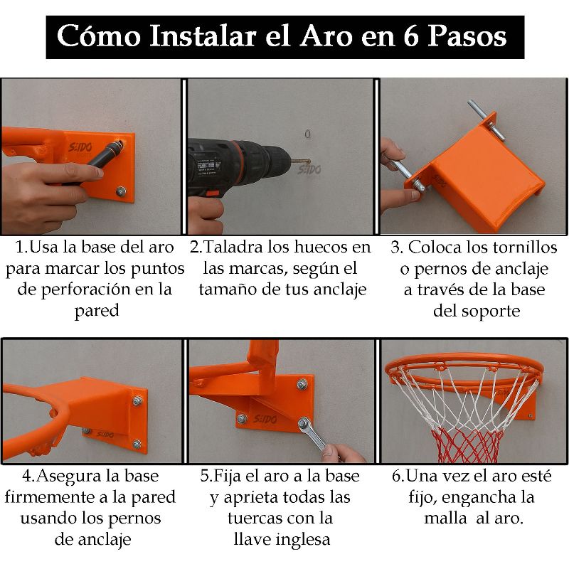 Aro Profesional Baloncesto Doble Resorte Basketball + Malla