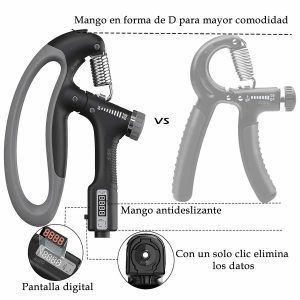 Tensor Hand Grip 10/100 Kg X2 Contador Ejercitador Terapia