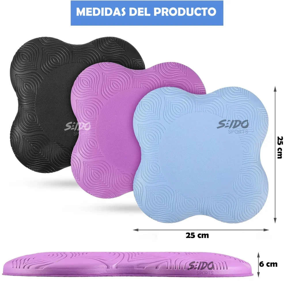 Almohadilla Rodillera Yoga X2 Cojín Antideslizante Pilates