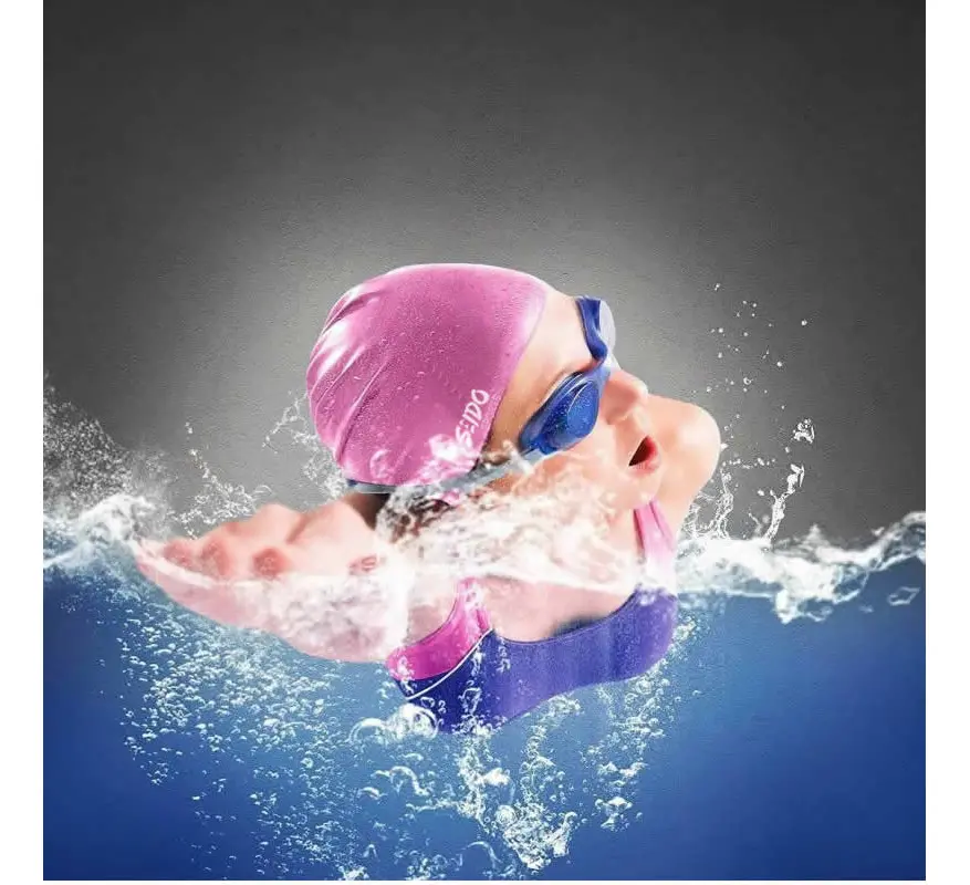 Gafas Tapa Oídos Gorro Natacion Kit Piscina Buceo + Estuche