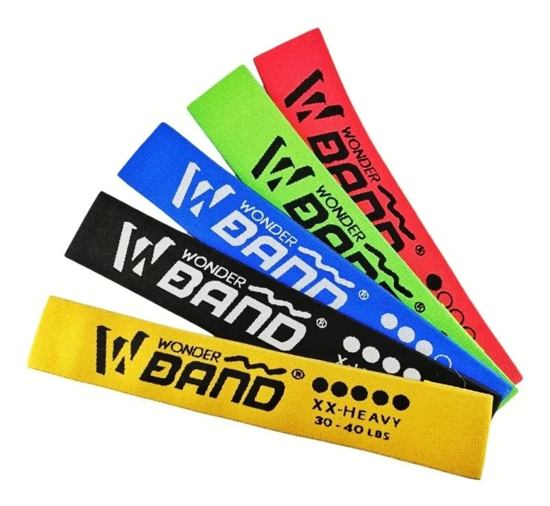 Banda Elástica De Tela Resistencia 25 a 30 Lb Negra Wonder