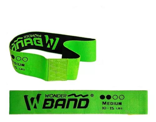 Bandas Elásticas Tela Resistencia Wonder Verde 10-15lb Medio