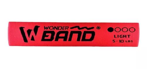 Bandas Elásticas Tela Resistencia Wonder Roja 5-10lb Suave