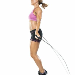 Cuerda Salto Lazo Miyagi Mango Madera Cardio Fitness Entrena