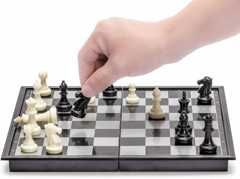 Ajedrez Magnetico Juego De Mesa Portable Chess 25 Cm X 25 Cm