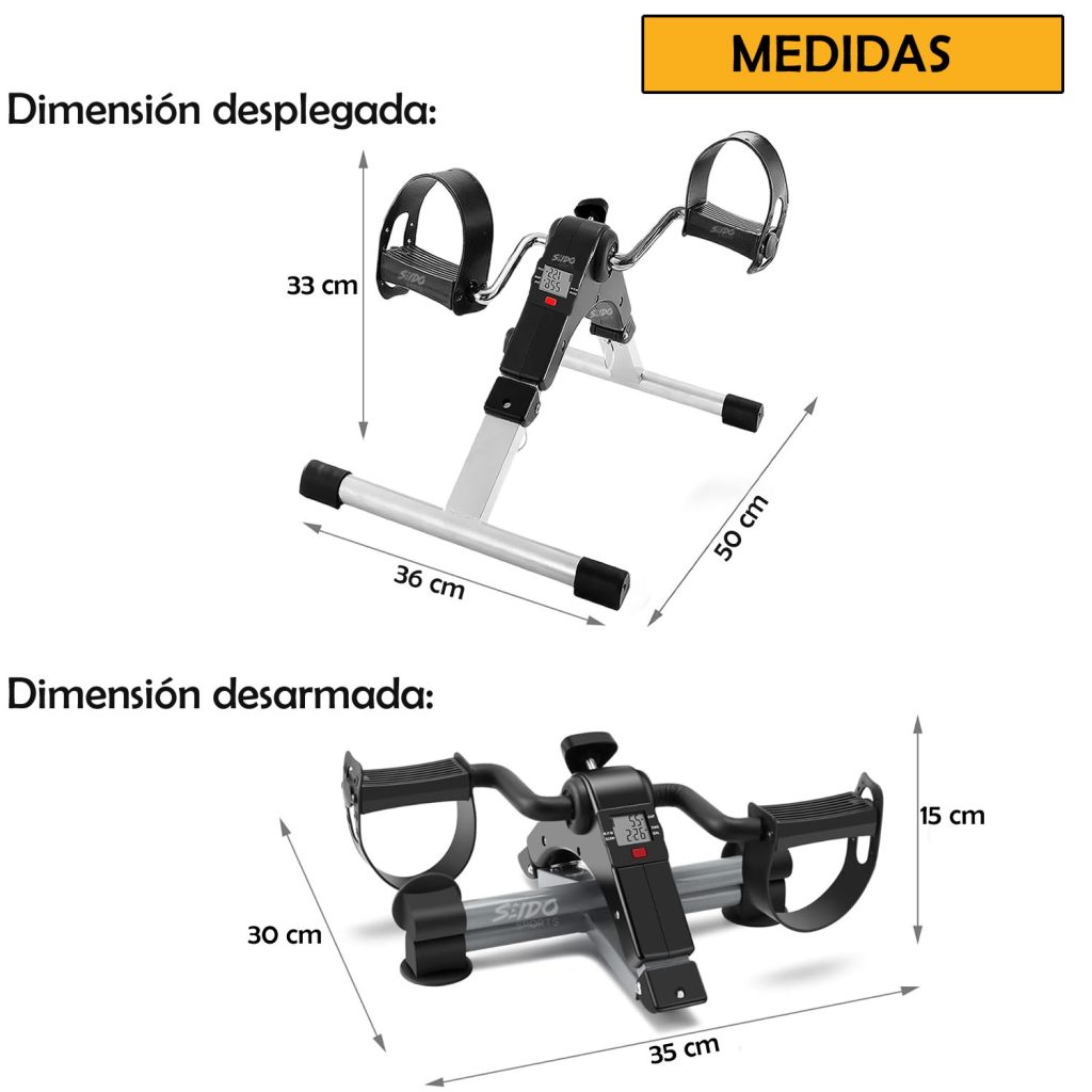 Mini Bicicleta Estatica Pedal Ejercitador Portatil Ajustable