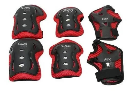 Kit Protección Patinaje Set Codera Muñequera Rodillera Niños