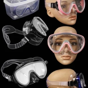 Careta Buceo Pesca Gafas Natación Vidrio Templado + Estuche