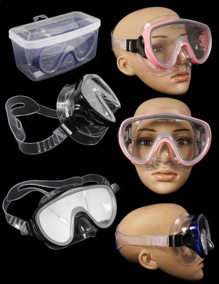 Careta Buceo Pesca Gafas Natación Vidrio Templado + Estuche