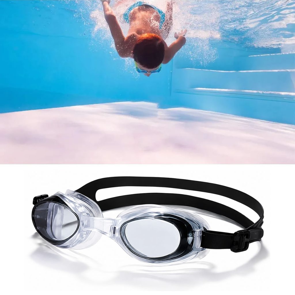 Gafas Natación Tapa Oídos Piscina Ajustable Lentes Niños