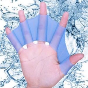 Aletas de Mano para Natación con Paleta de Silicona — Entrenamiento y Resistencia