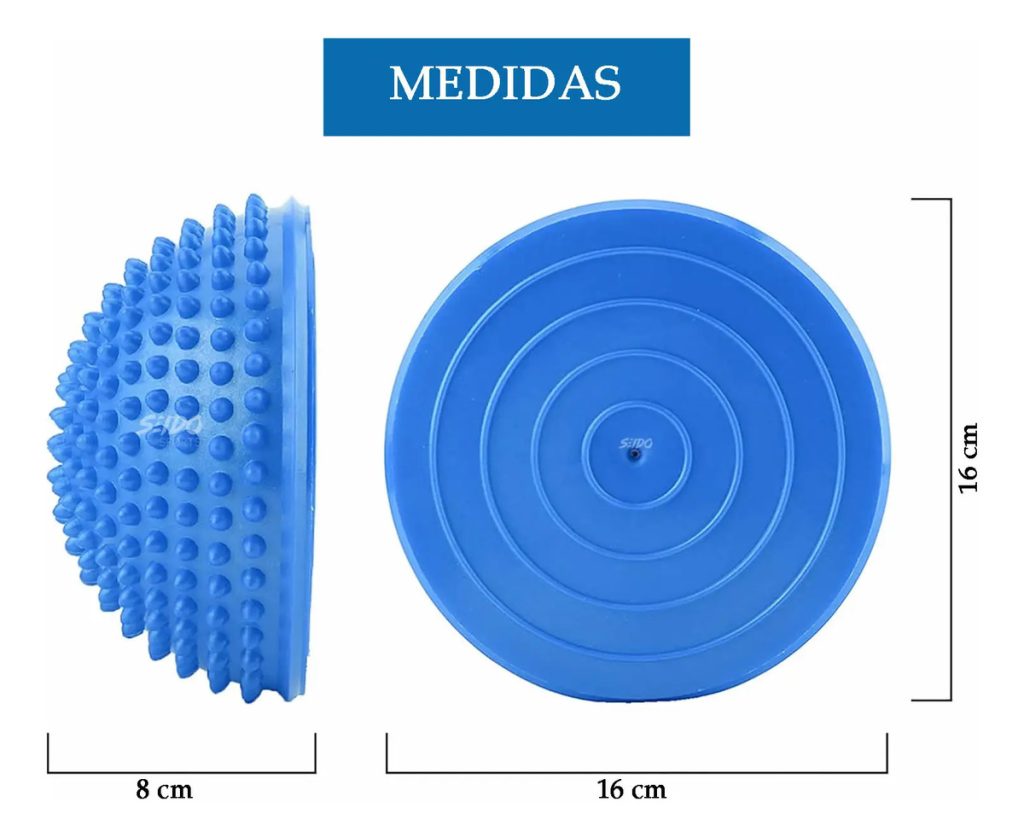 Mini Bosu Cojín Inestable Balón Masajeador Yoga Pilates Gym