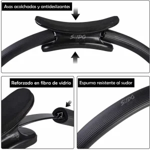 Anillo Yoga Aro Pilates Ejercicio Resistencia Brazos Piernas Abdomen
