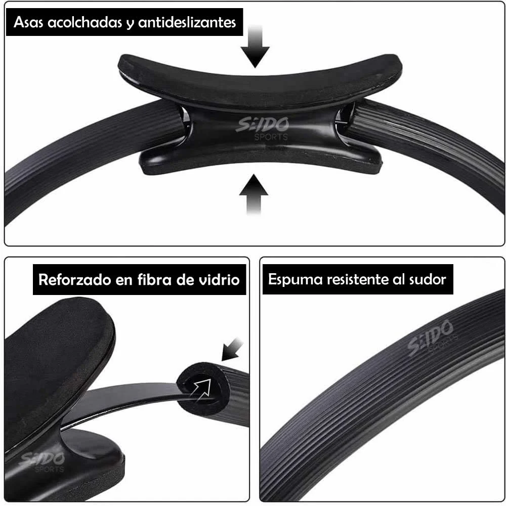 Anillo Yoga Aro Pilates Ejercicio Resistencia Brazos Piernas Abdomen