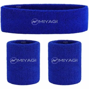 Set Kit Balaca Y Muñequera Miyagi Algodón Fitness Gym