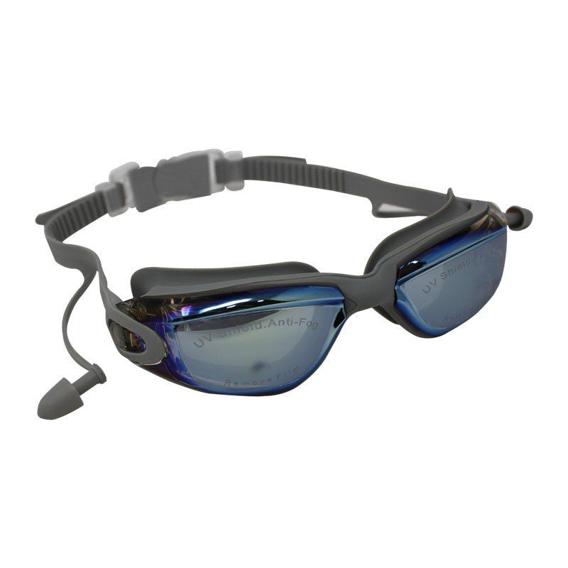 Gafas Piscina Natación Tapa oídos Integrados Tipo Espejo  Uv400 + Estuche