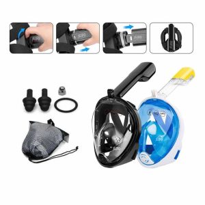 Mascara Buceo Careta Snorkel Full Face Soporte Cámara Gopro