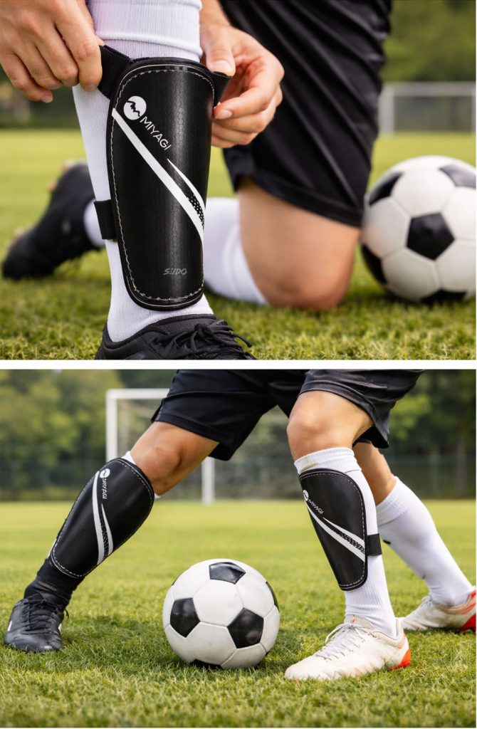 Canilleras Futbol Adulto Niño Protección Espinillera Miyagi