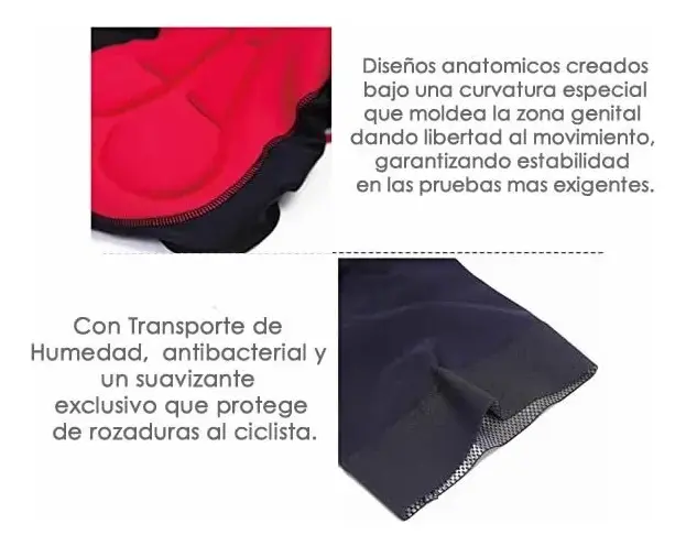 Badana Ciclismo Gel Lycra Corta Pantaloneta Mujer Bicicleta