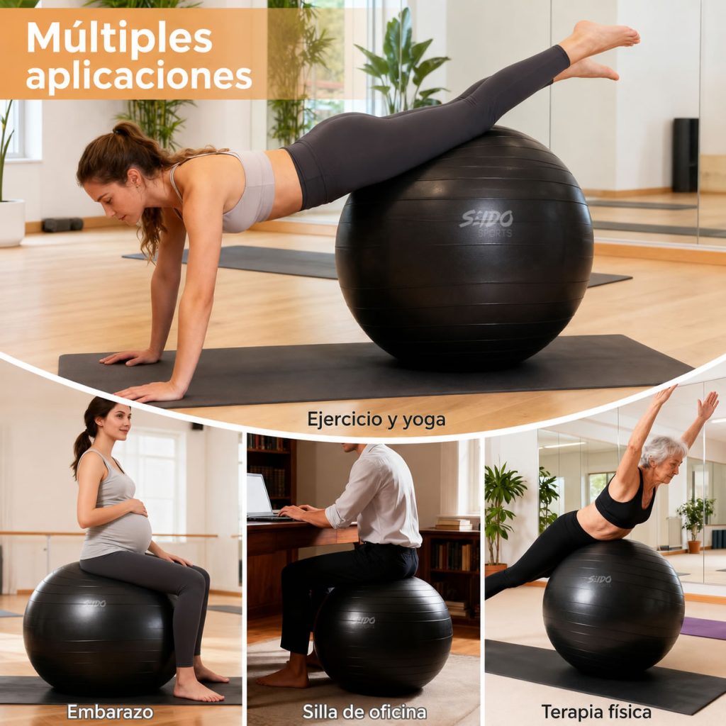 Balon Pilates Yoga Pelota Abdominales Gym 56 Cm