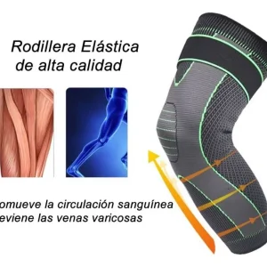 Rodillera Deportiva Compresión Ajustable Soporte Rodilla