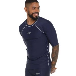 Camiseta Natacion Speedo Manga Corta Hyden Piscina Unisexo