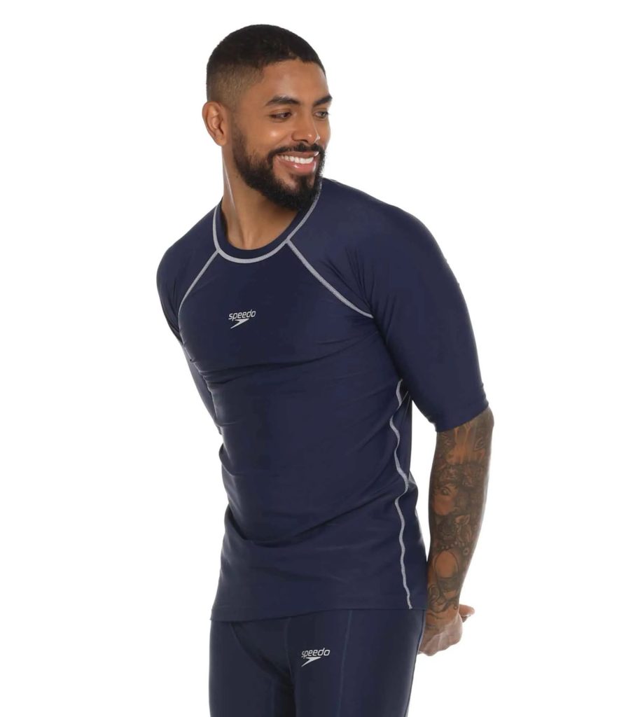 Camiseta Natacion Speedo Manga Corta Hyden Piscina Unisexo