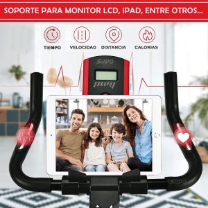 Bicicleta Spinning Monitor Frecuencia Cardiaca Estatica