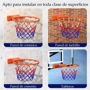 Aro Profesional Baloncesto Doble Resorte Basketball + Malla