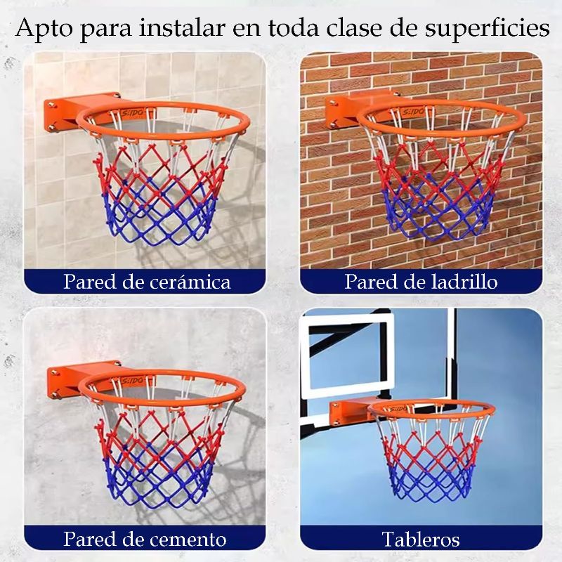 Aro Profesional Baloncesto Doble Resorte Basketball + Malla