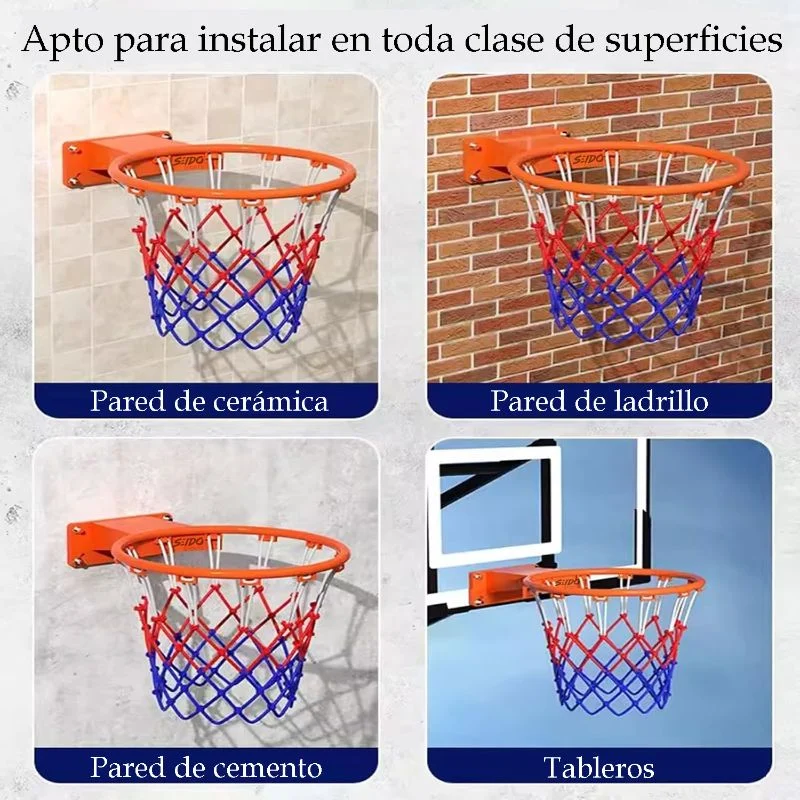 Aro Profesional Baloncesto Doble Resorte Basketball + Malla