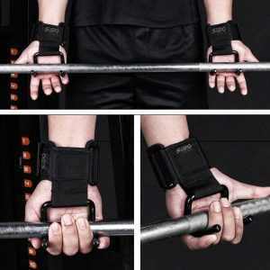 Muñequeras Gancho Straps X2 Levantamiento Pesas Correas Gym