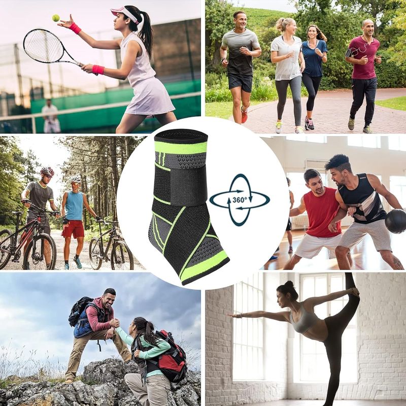 Tobillera Deportiva Compresion Doble Soporte Miyagi Lesion Fitness