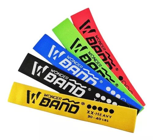 Bandas Elásticas Tela Resistencia Wonder Roja 5-10lb Suave
