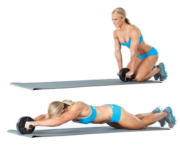 Rueda Abdominal Miyagi Rodillo Ejercicio Tonificador Abdomen