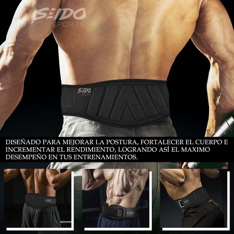Cinturon Gym Levantamiento Pesas Neopreno Gimnasio Crossfit